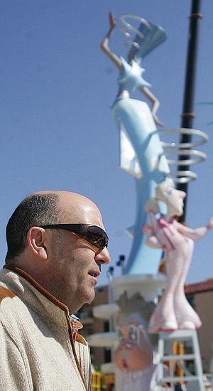 Juan Armiñana, durante las pasadas Fallas. / J. Signes