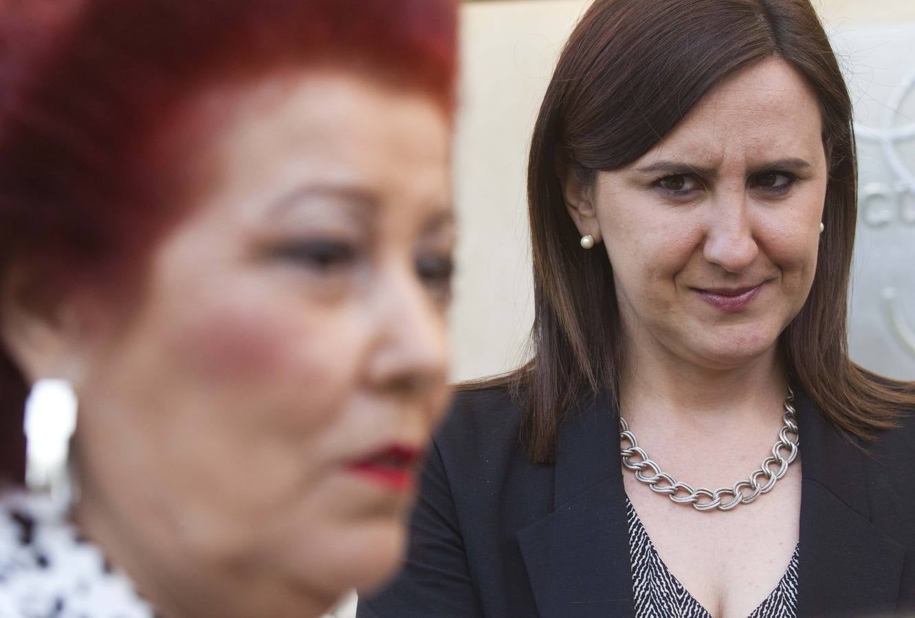 Consuelo Císcar y María José Català, tras la reunión del Consejo Rector del IVAM.