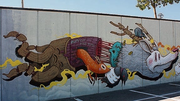 Uno de los murales que se podrán visitar.