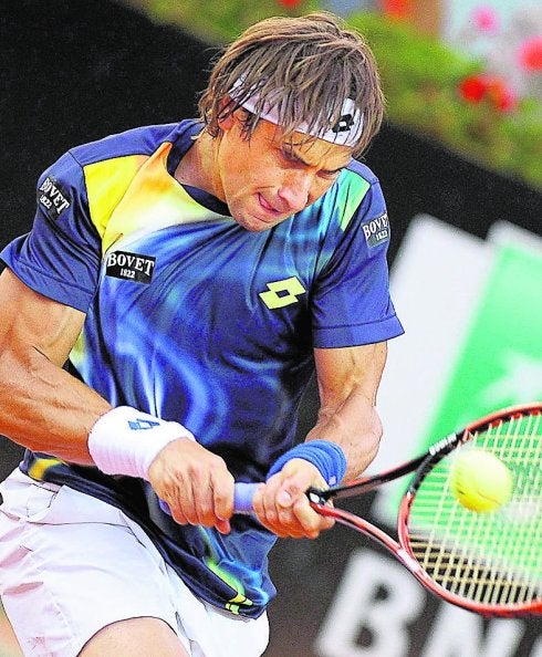 Ferrer, en el duelo de Roma ante Gulbis. 