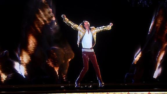 El hologama de Michael Jackson en los premios Billboard 2014.