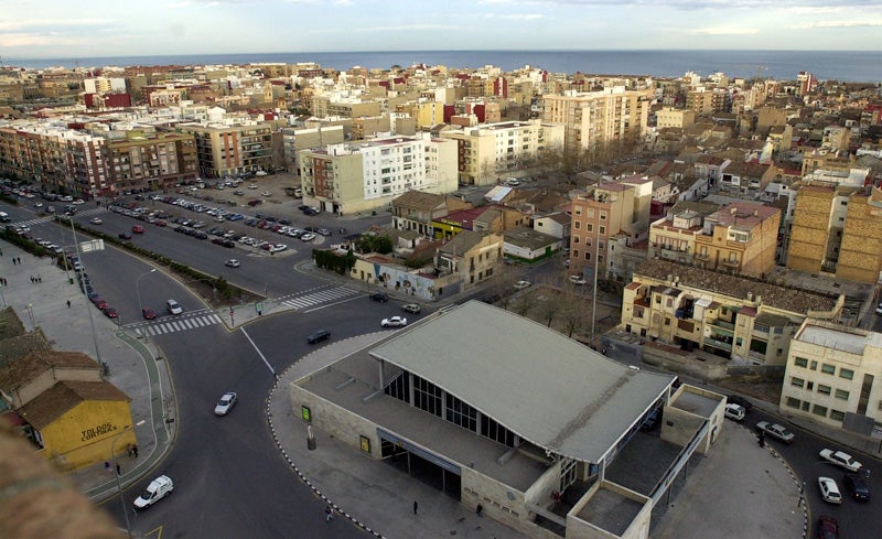 Final de la avenida Blasco Ibáñez, con el Cabanyal al fondo. 