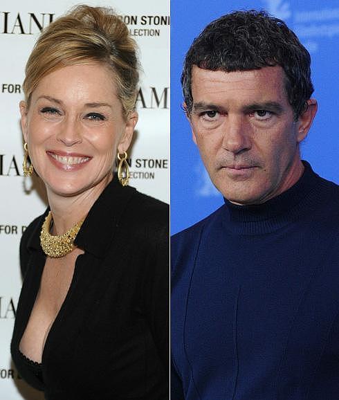 Sharon Stone y Antonio Banderas. 