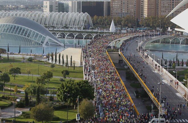 La salida del maratón de Valencia de hace dos años.