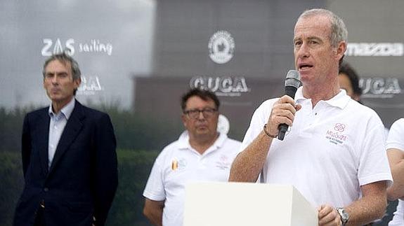 Inauguración del Trofeo Sm La Reina de vela, ayer en Valencia.