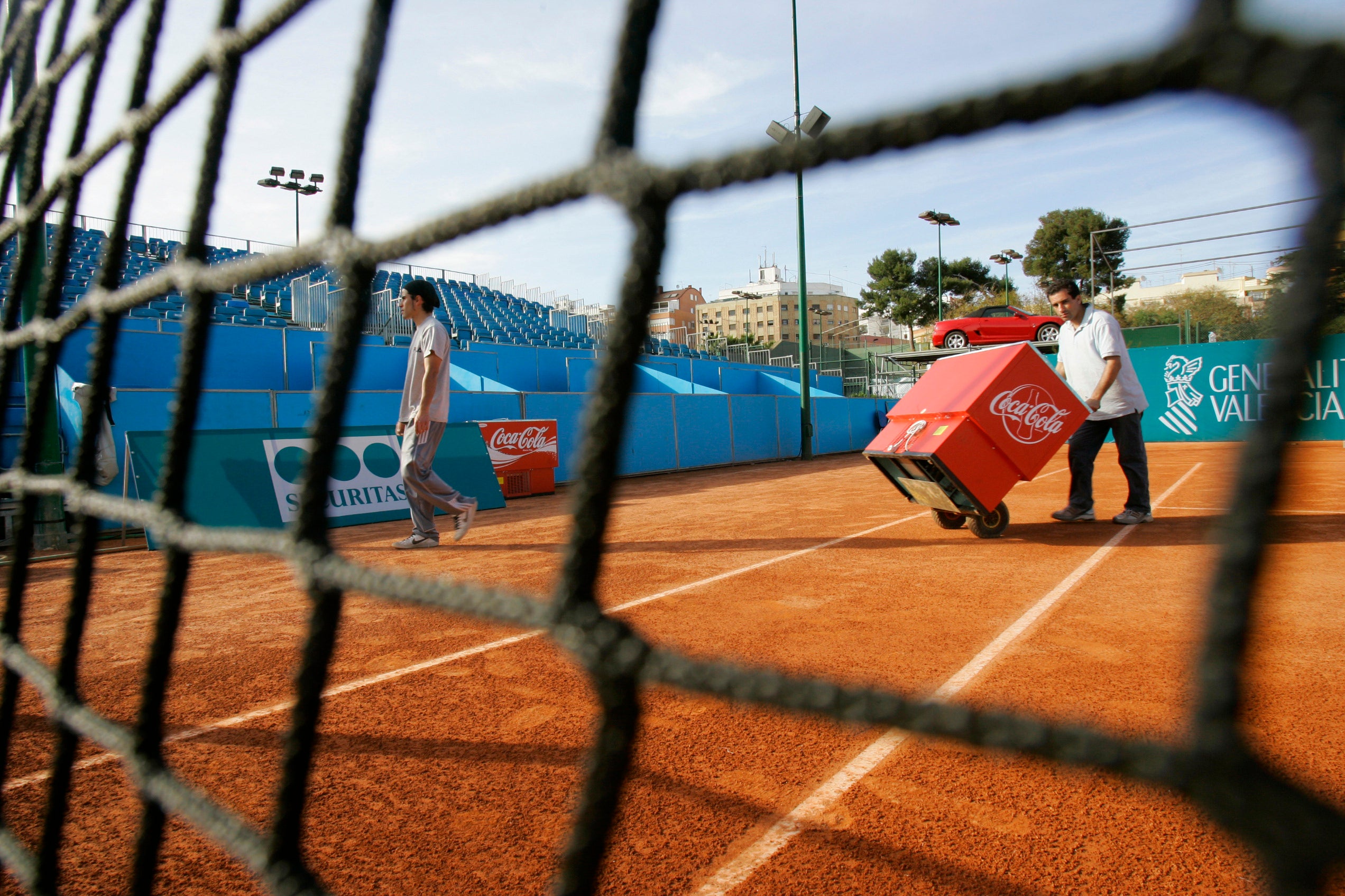 Una de las pistas del Club de Tenis Valencia. 