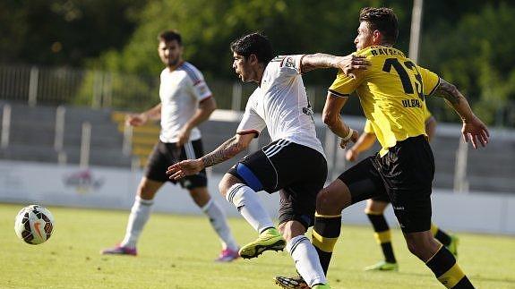 Banega, Viera, Jonas y Postiga se ejercitan al margen