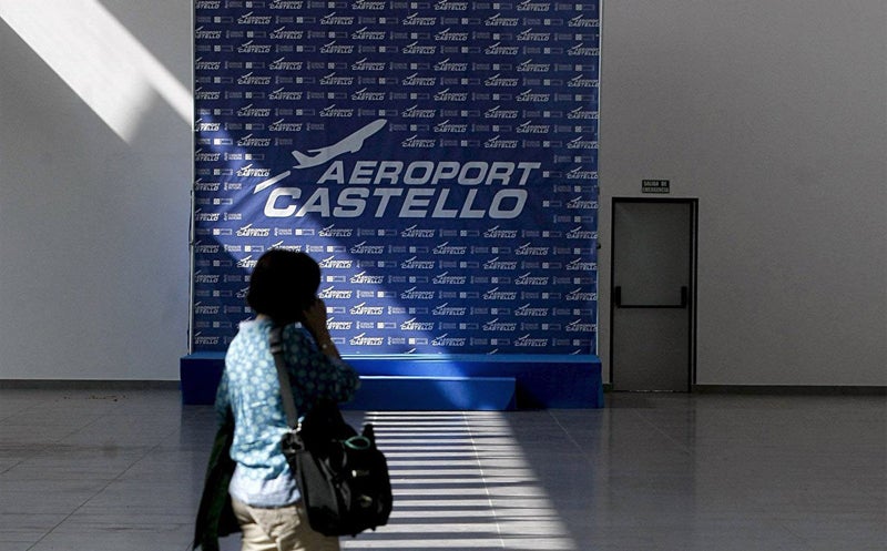 Interior de las instalaciones del aeropuerto de Castellón.