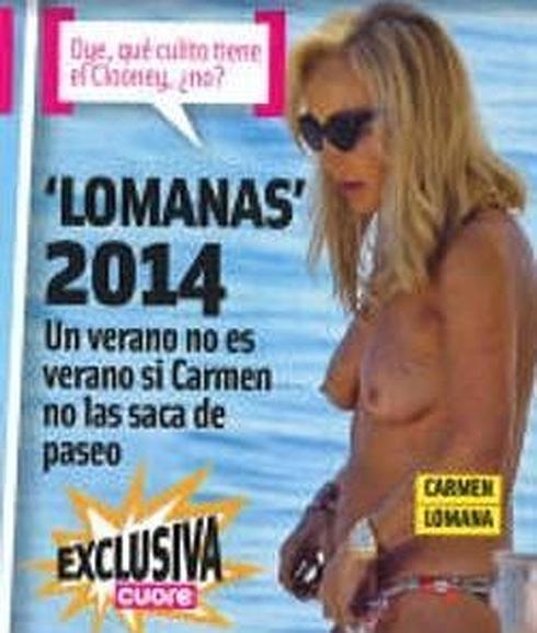 El topless de Carmen Lomana.