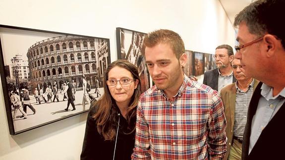 Enric Morera, Mónica Oltra y Fran Ferri, diputados de Compromís en Les Corts.