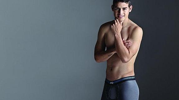 James Rodríguez, modelo de calzoncillos