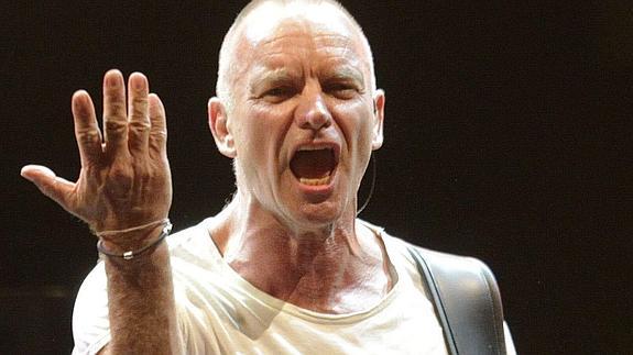 El cantante Sting, durante uno de sus conciertos.