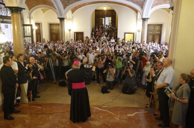 Osoro en su discurso de despedida.