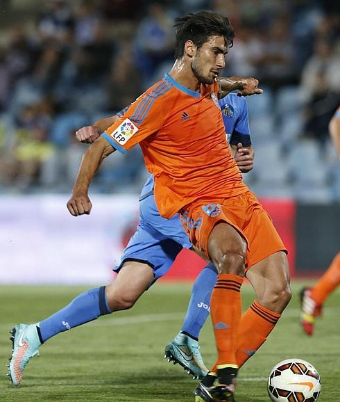 André Gomes, en el partido contra el Getafe.