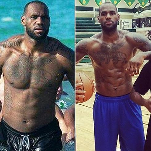 El antes y el después de LeBron James.