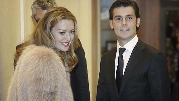 Marta Ortega y Sergio Álvarez, el día antes de su boda, en 2012. 