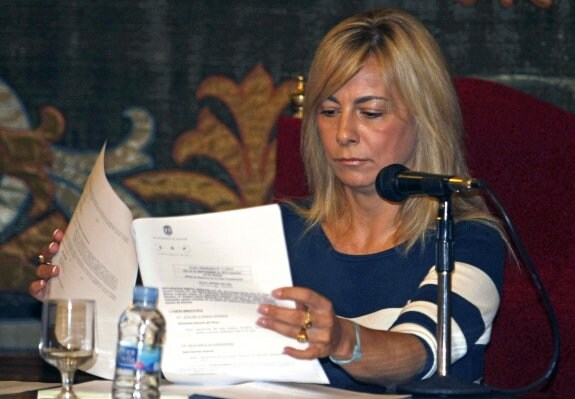 La alcaldesa de Alicante, Sonia Castedo. :: álex domínguez