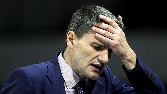 Perasovic, durante el partido ante el Neptunas en Lituania.