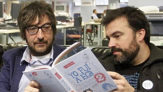 Javier Ikaz y Jorge Díaz, autores de 'Yo fuí a EGB'.