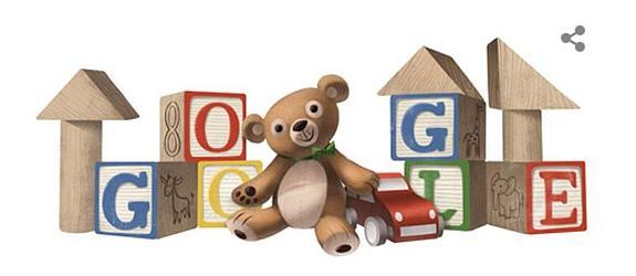 El Día del Niño celebrado con un doodle de Google