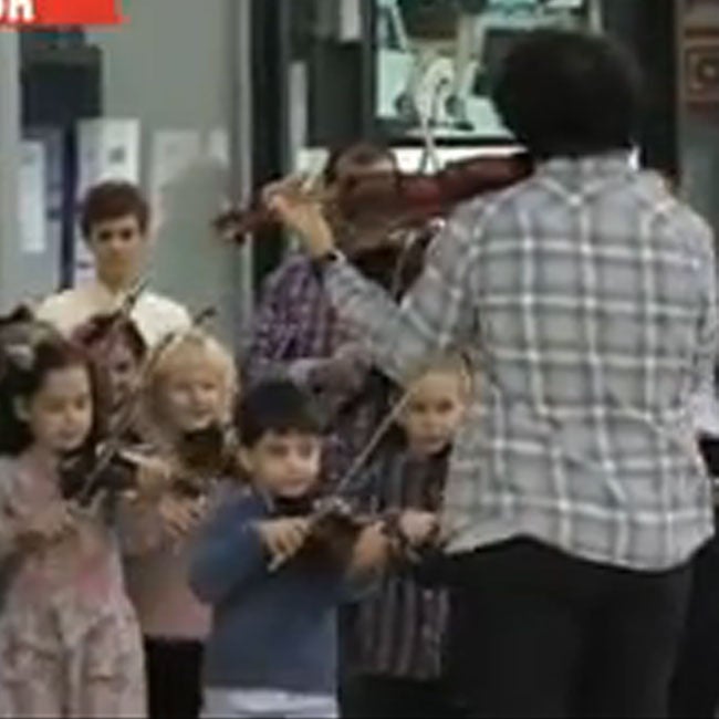 Flashmob a ritmo de violín