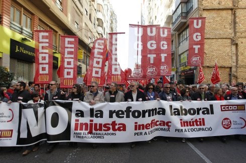 Marcha de CC OO-PV. :: J. Signes