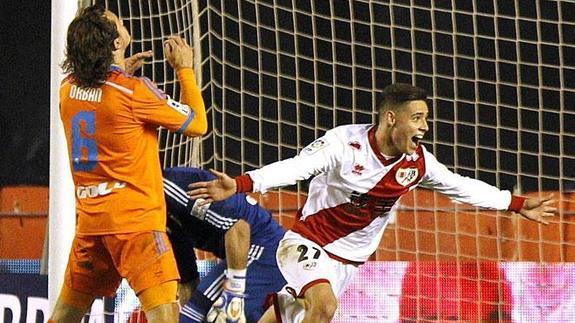 Orban se lamenta de su error en el 1-0 del Rayo.