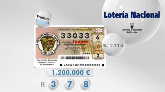 Lotería Nacional del jueves 25 de diciembre. Números premiados en el sorteo de hoy, día de Navidad