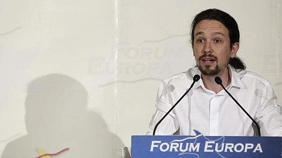 Pablo Iglesias, durante una conferencia.