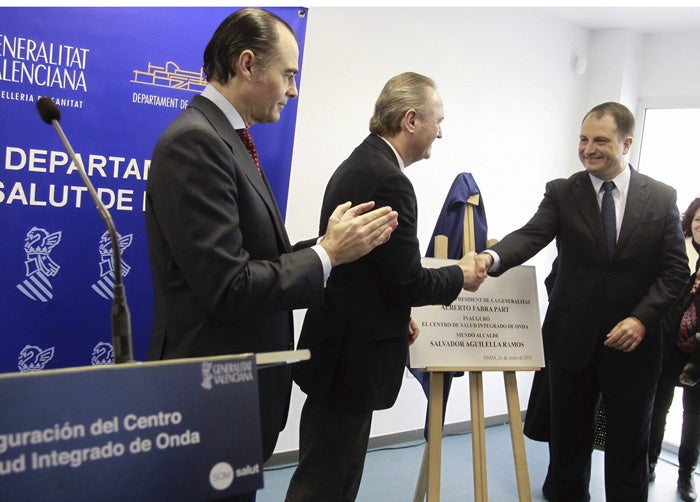 Fabra, durante la inauguración del Centro de Salud Integrado de Onda. 