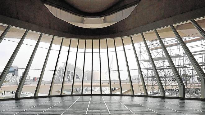 Vista del interior del Palau de les Arts. 