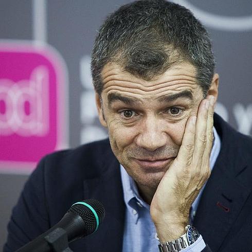 Toni Cantó, durante una rueda de prensa 