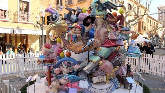 El monumento infantil del distrito Centro se ha llevado el primer premio de la sección especial de las fallas de Dénia