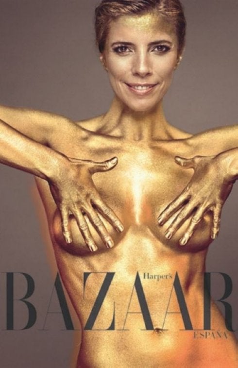 Maribel Verdú se desnuda en oro al estilo Bond