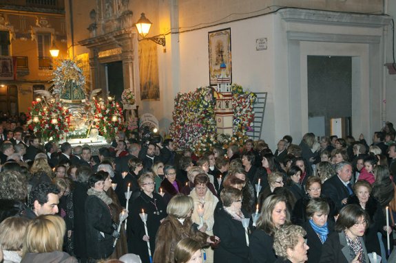 La Mare de Déu, en las fiestas de febrero. :: avan/m. guallart