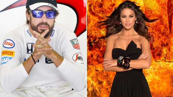 Fernando Alonso y Lara Álvarez.