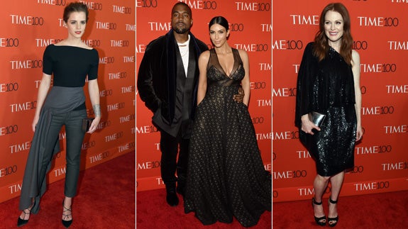 Emma Watson, Kayne West y Kim Kardashian y Julianne Moore.