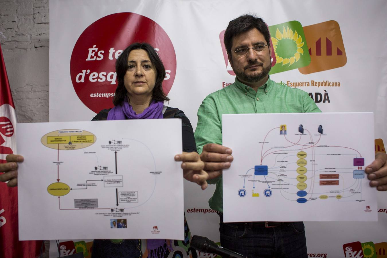 Rosa Pérez Garijo e Ignacio Blanco, durante la rueda de prensa.