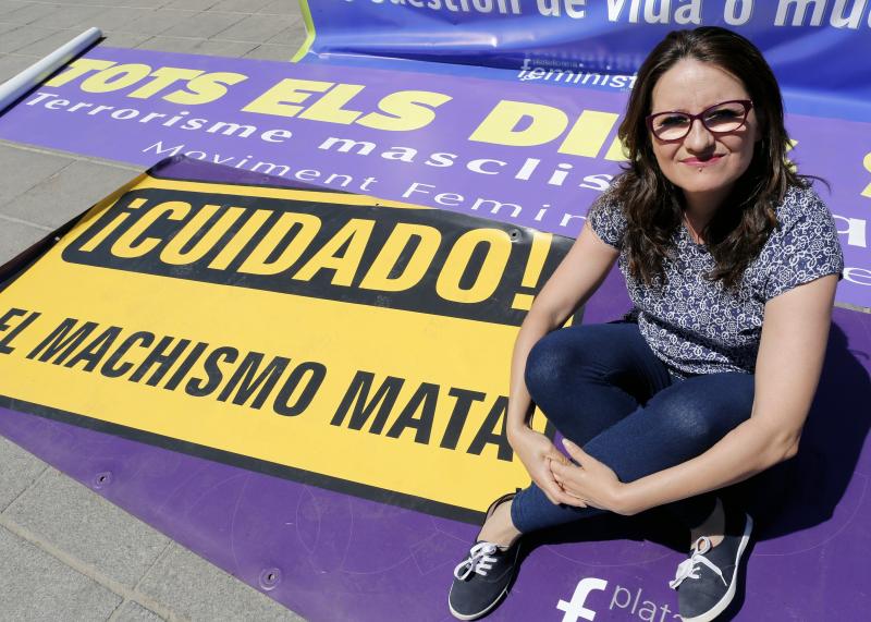La candidata de Compromís a la Presidencia de la Generalitat, Mònica Oltra