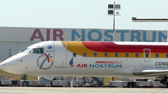 Avión de Air Nostrum.