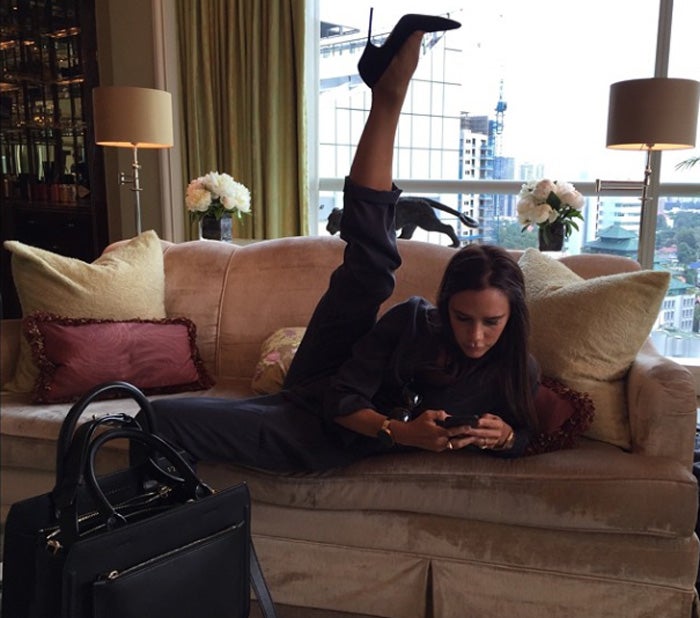 Victoria Beckham presume de flexibilidad en Instagram