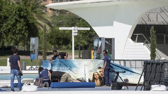 Todo preparado para el preestreno de 'Tomorrowland' con Clooney en Valencia