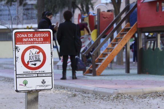 La actual zona infantil de la plaza Manuel Granero. :: s.donat