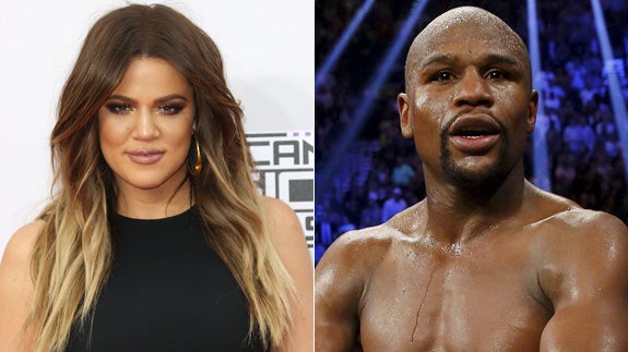 Khloé Kardashian y Floyd Mayweather.