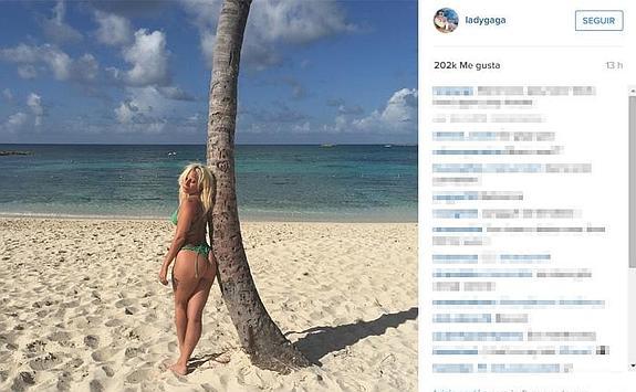 Lady Gaga presume de trasero