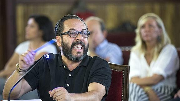 Álvaro Pérez, durante el juicio en el TSJCV.