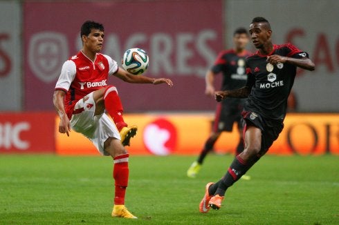 Danilo Barbosa, en un encuentro con el Sporting de Braga. :: lp