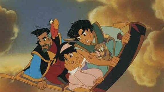 Secuencia de la película Aladín.