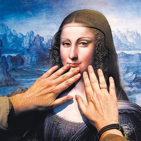 Reproducción de 'La Mona Lisa' en tres dimensiones.