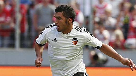 Zakaria Bakkali durante un partido.